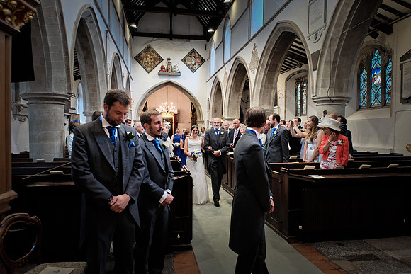 waiting in the church